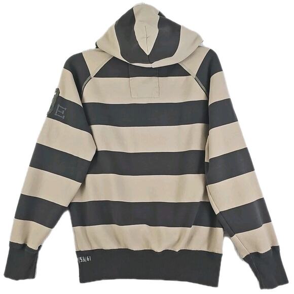 American Eagle Sweater Mens Large Striped Pullover Vintage Fit Sweatshirt Hoodie - Picture 6 of 16